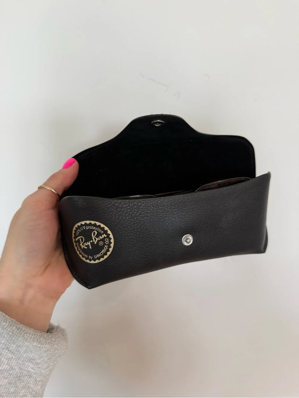 Ray-Ban Black Frame Gradient Brown Lens Sunglasses